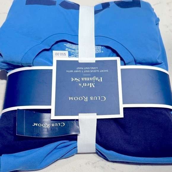 Club Room Men’s Best Dad Ever Graphic Knit Pajama Gift Set, pants sleeve - Picture 7 of 8